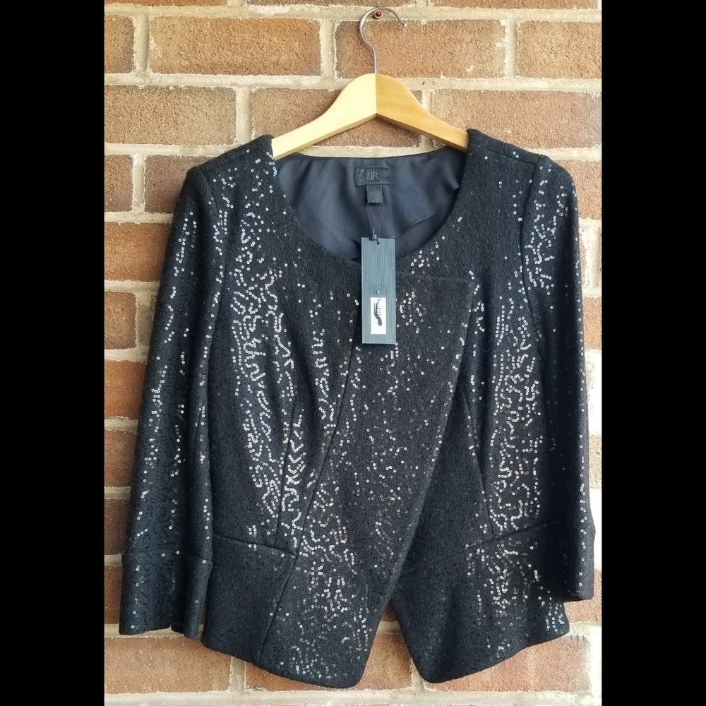 Wool BRAND NEW with tags Banana Republic Monogram Sequin Jacket New years